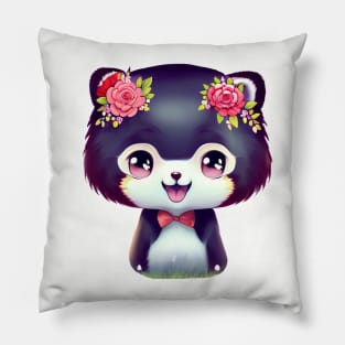 Cute kawaii panda bear Pillow