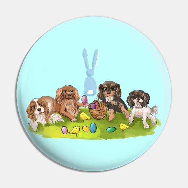 Easter Cavalier King Charles Spaniels Pin by Cavalier Gifts