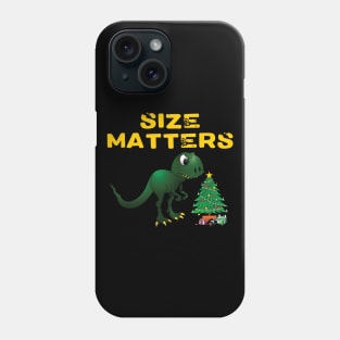 Size matters T-rex Christmas Phone Case