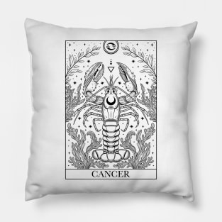 Zodiac sign tarot card Cancer Pillow