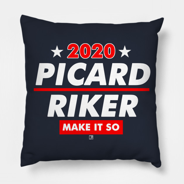 picard and riker 2020 presidential election picard pillow
