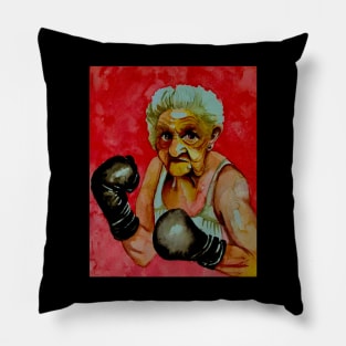 The lady boxer Pillow