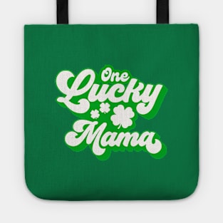 One Lucky Mama St Patricks Day Shamrock Tote