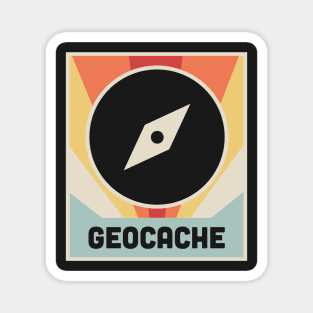 GEOCACHE | Vintage Style Poster Magnet