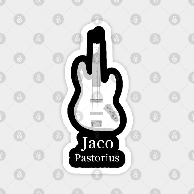 jaco pastorius, jazz bassist Magnet by Degiab