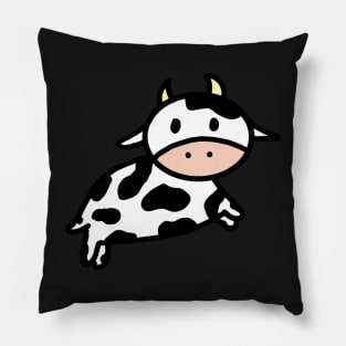 Cute cow sticker Pillow