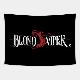 Blond Viper Logo White Tapestry