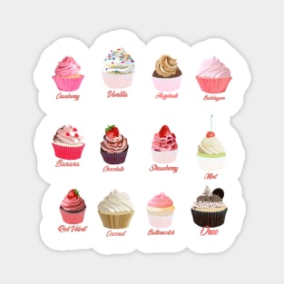 Cupcakes Foodies Magnet