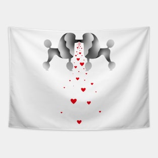 Poodle love letter Tapestry