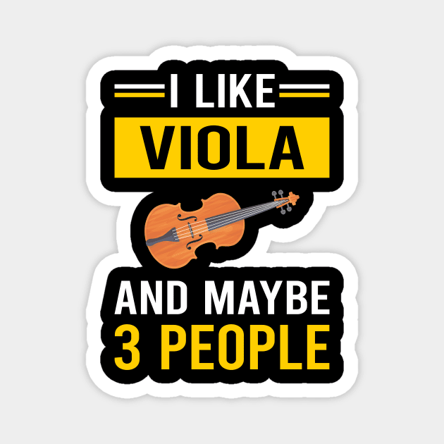 3 People Viola Violist Magnet by Good Day