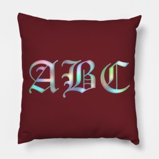 ABC - rainbow Pillow