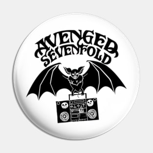 avenged sevenfold bat tape black Pin