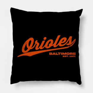 Vintage Baltimore Orioles Pillow