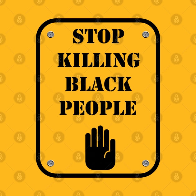 Stop killing black people T-Shirt by gold package