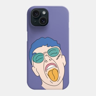 Stay weird grunge illustration Phone Case