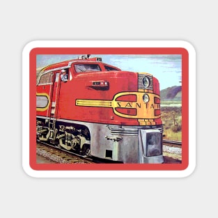 Santa Fe Train Magnet