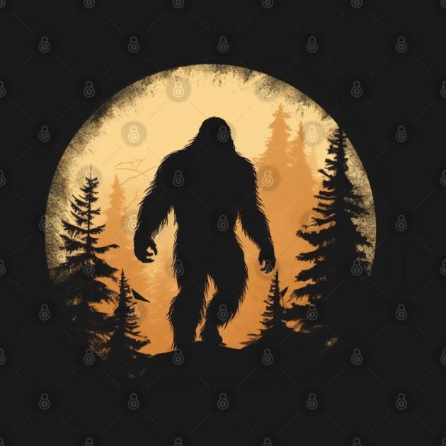 Vintage Bigfoot Design - Nostalgic Tribute to the Legendary Creature by SzlagRPG