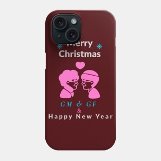 Merry christmas and happy new year family Phone Case