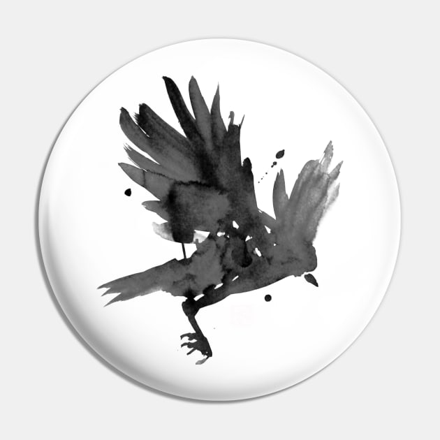 crow Pin by pechane