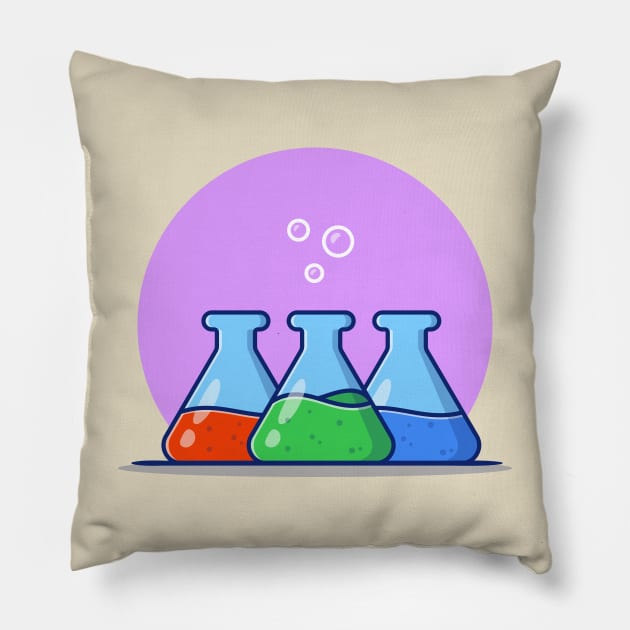 Beaker Glass With Chemical Liquid Pillow by Catalyst Labs