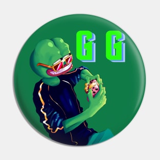 Pepe the frog, GG, gaming and chilling Pin