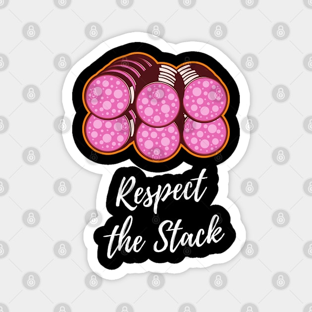 Respect the Stack - Salami Magnet by Meanwhile Prints