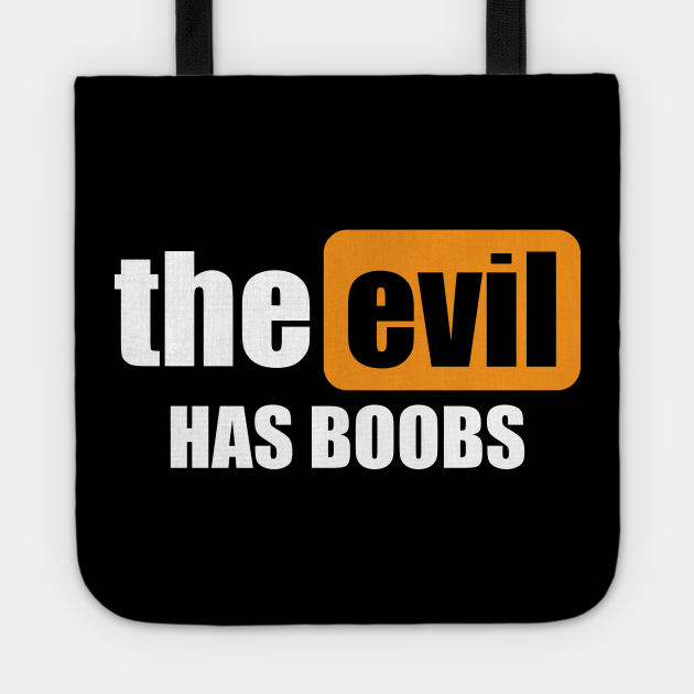 Funny Saying The Evil Has Boobs Bachelor Party Quotes Tote Teepublic