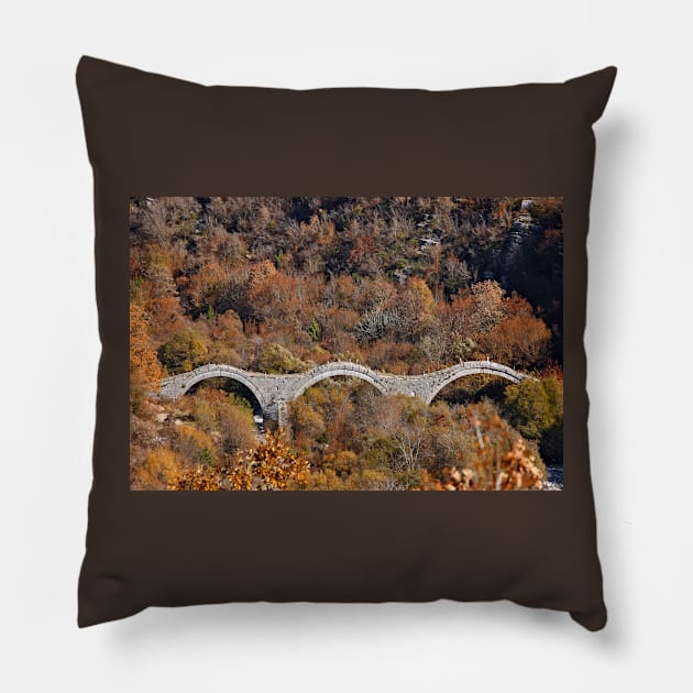 Kalogeriko (Plakidas) bridge - Zagori Pillow by Cretense72