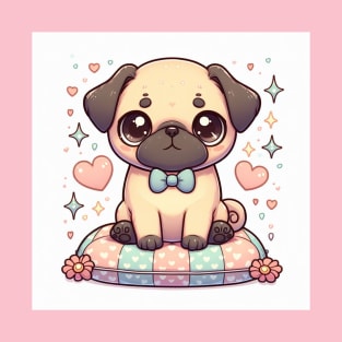 Kawaii Pug Dog T-Shirt