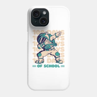 100 days of school typography featuring Astronauts dabbing #1 Phone Case