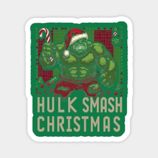 Hulk Smash Christmas Ugly Sweater Marvel Holiday Design Magnet