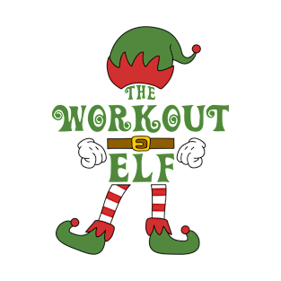 The Workout Elf Christmas Family Matching Outfits Group Attire T-Shirt