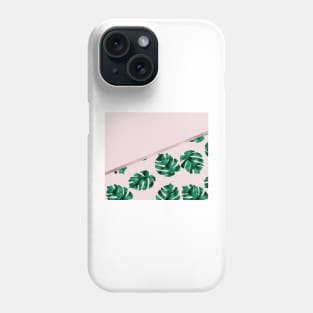 Monstera Dreams - Geometric Split Phone Case