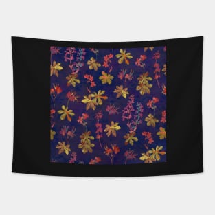 Blue Geraniums Tapestry