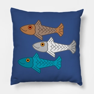 prehispanic fish Pillow