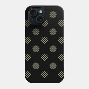 Zen Dot Pattern ICHIMATSU cases green/black Phone Case