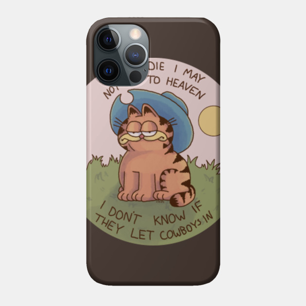 cowboy garf - Garfield - Phone Case