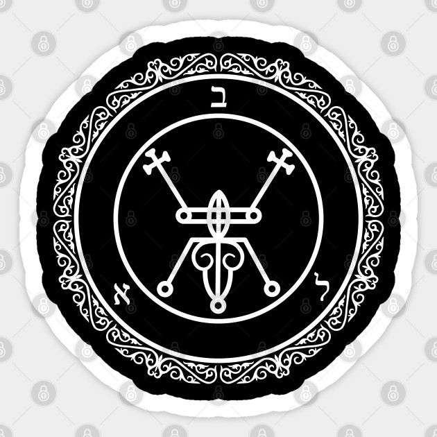 Wallpaper Sigil Of Bael Beelzebub Bael Goetia Sigil Sticker Teepublic Free