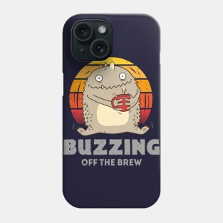 Buzzing Off The Brew - Coffee Monster Phone Case