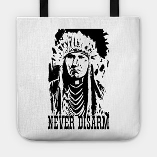 Never Disarm In Black And White Tote