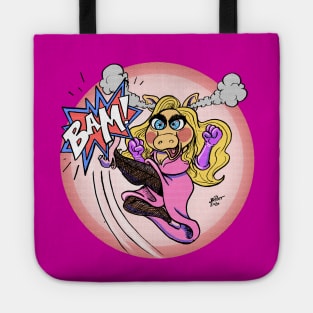 Angry Comic Book Piggy Tote