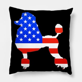 American Poodle Silhouette Pillow