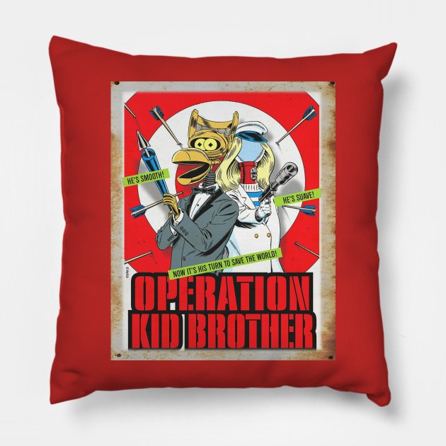 Mystery Science Rusty Barn Sign 3000 - Operation: Kid Brother Pillow by Starbase79