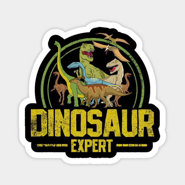 Dinosaurs Paleontologist Vintage Magnet by CreativeGiftShop