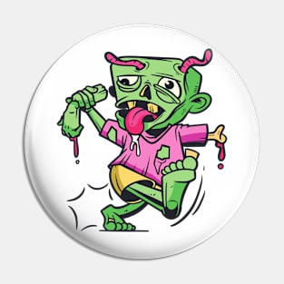 zombie comic Pin