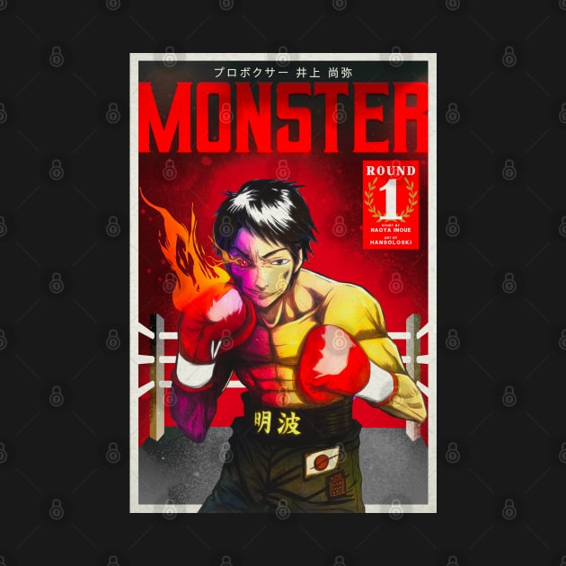 Naoya Monster Dark Manga Cover by hansoloski