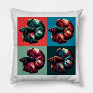 Half-moon Male Betta - Cool Tropical Fish Pillow