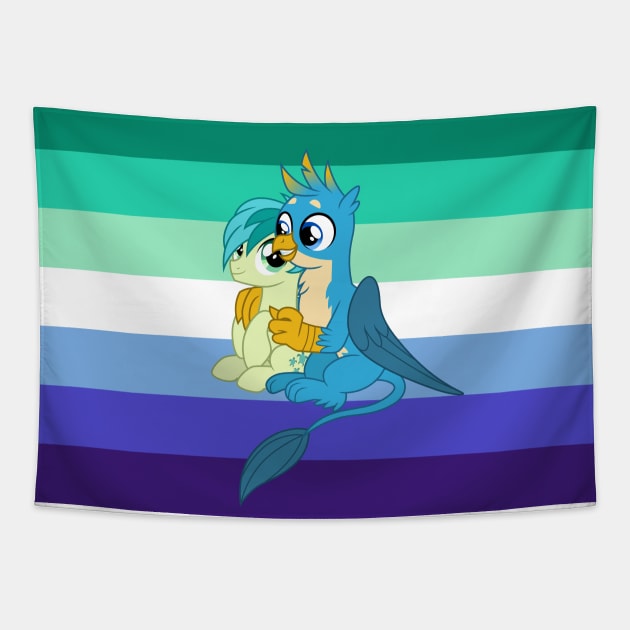 Gallbar pride flag Tapestry by CloudyGlow