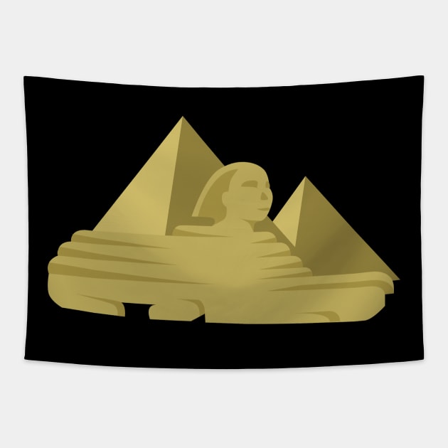 Giza Pyramids & Sphinx Tapestry by holidaystore