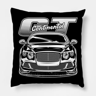 Continental GT - White Print Pillow